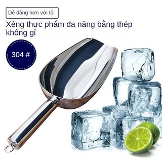 Muỗng xúc đá inox loại dày Muỗng xẻng 304 Xúc Đá Viên, xúc gạo, thực phẩm
