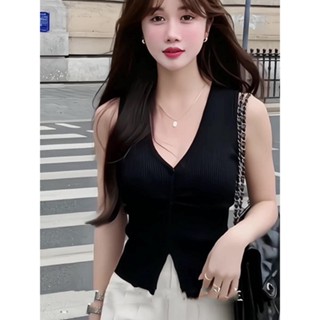 Áo Sát Nách Nút Cài Cổ Tim Siêu Xinh