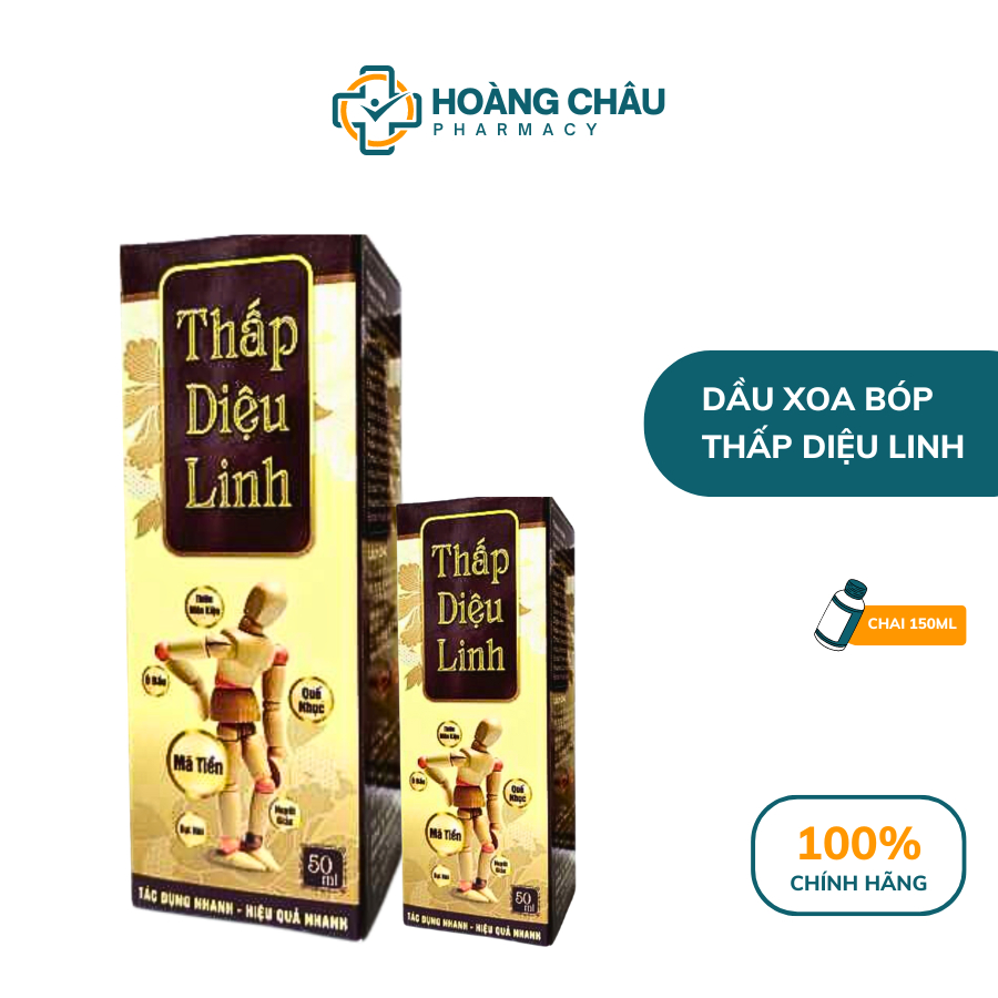 Dầu Xoa Bóp Thấp Diệu Linh - Giảm Sưng Tấy, Bầm Tím Bông Gân, Xịt Giảm Đau Xương Khớp. Chai 50ml