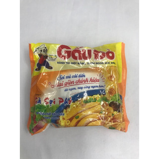 Thùng 30 gói Mì Gấu Đỏ Gà Sợi Phở Hành Phi 63g