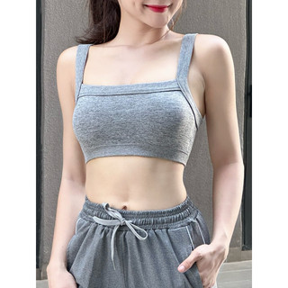 ÁO BRA TẬP GYM YOGA XUẤT KHẨU 2 DÂY BẢN TO VẢI THUN DỆT KIM CAO CẤP - BR0189