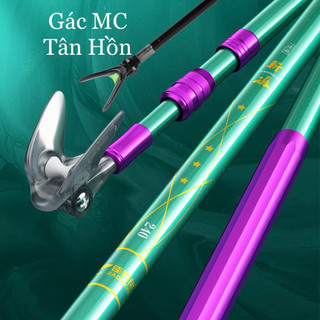Gác cần MC TÂN HỒN chất liệu cacbon nhẹ cứng đầu ngoe có con lăn