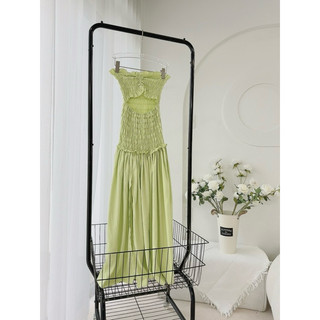 ĐẦM MAXI ỐNG CÚP SMOCKING CUTOUT NGỰC