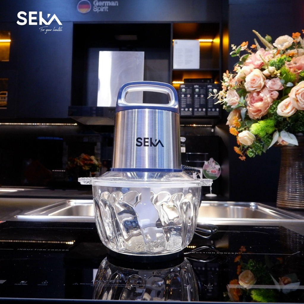 Máy Xay Thịt SEKA SK2287 2 Cối, Máy Xay Đa Năng SEKA SK2288 Tay Cầm Inox, dung tích 2 lít, CS 500W