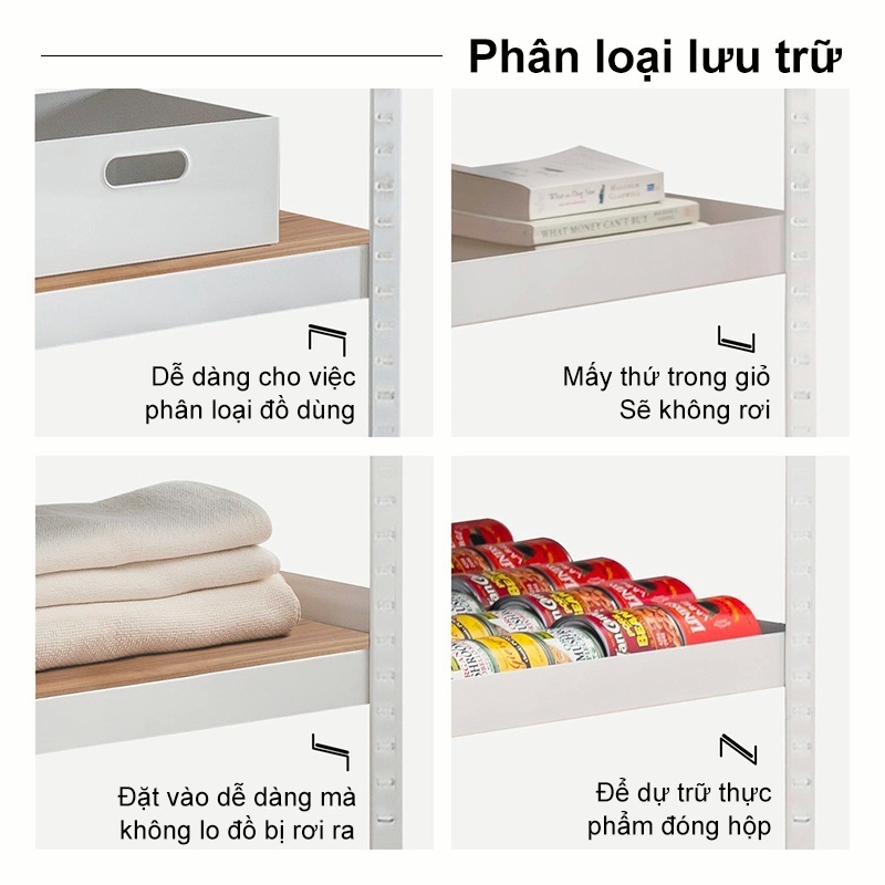 Bali Kệ Sắt + Gỗ 3/4/5/6 Tầng Thiết Kế Có Lỗ Không Cần Bắt Vít Kệ Sắt Gỗ Đa Năng Đựng Đồ [Phí Ship Rẻ Hơn Shop Khác] | BigBuy360 - bigbuy360.vn