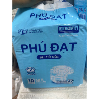 Compo Tã Dán Người Lớn 100 Miếng Phú Đạt Size M/L( 10 bịch)