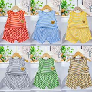 Bộ 3 lỗ thun lạnh size đại 15-20kg cho bé trai bé gái b90