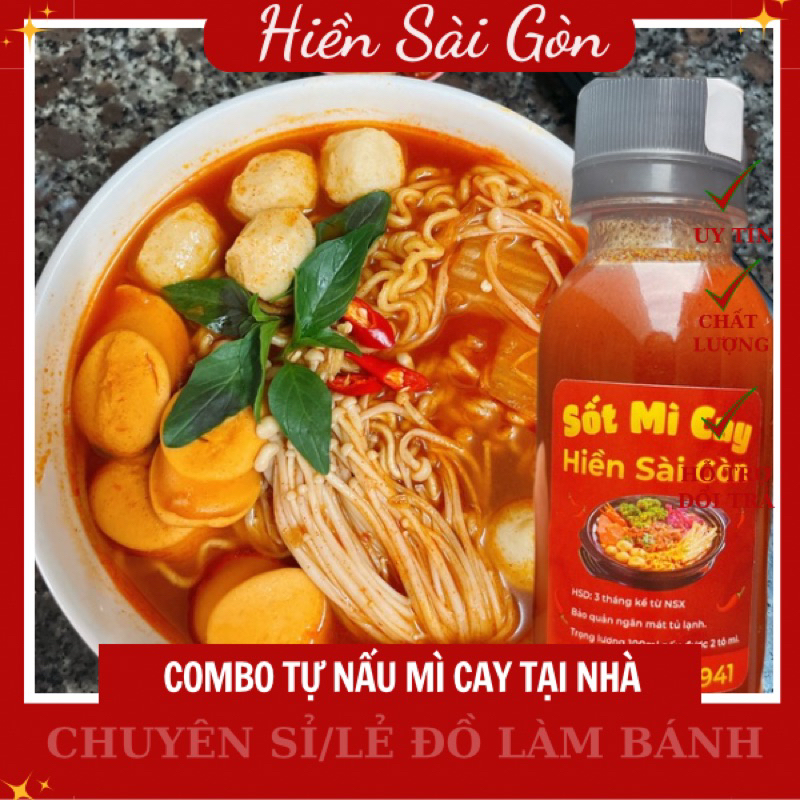 Combo nấu mì cay, sốt nấu mì cay