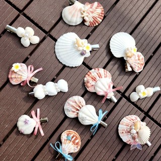 Hỏa tốc] Kẹp tóc vỏ sò Ariel 🐚🪸🪼 - Kẹp tóc vỏ sò nàng tiên cá handmade seashell hair clip