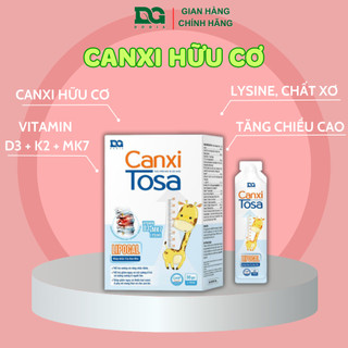Canxi cho bé Tosa chính hãng DG DOGIA canxi hữu cơ sinh học có Vitamin D3 K2 MK7 trẻ tăng chiều cao
