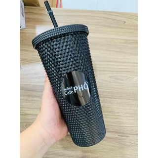 【Bán sỉ】 Ly Kim Cương - Cà Phê Phố ( MÀU ĐEN) 【XẢ THANH LÝ】[HDK]