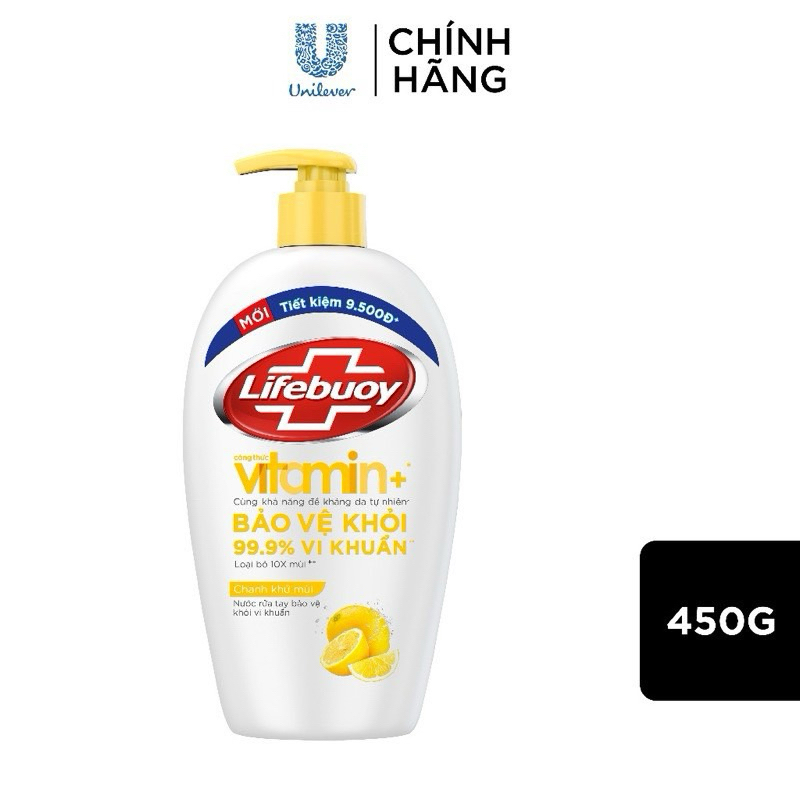 Nước Rửa Tay Lifebuoy 180g - 450g