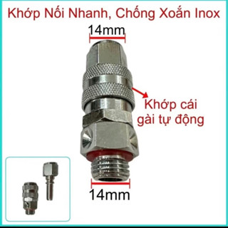 Ốc chống xoắn dây kết hợp khớp nối nhanh (2 trong 1) ren 14mm chất lượng tốt.