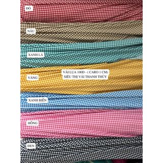 VẢI LỤA CARO [1CM] - DÒNG VẢI THÔNG DỤNG - 1 MÉT X 1M5