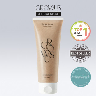 Tẩy tế bào chết da đầu muối biển giảm gàu nhờn [Growus Sea Salt Therapy Scalp Scaler]