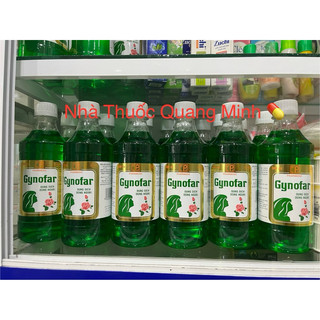 ✅ dung dịch vệ sinh phụ nữ gynofar 500ml / nước rửa vệ sinh màu xanh