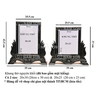 Khung thờ 20x30, 20x25 có chân