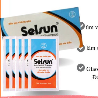 [ Combo 10 gói ] Dầu Gội Chống Gàu SELSUN dạng gói 5ml