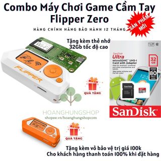 Máy chơi game đa năng Flipper Zero Hàng chính hãng tặng kèm thẻ nhớ Sandisk 32Gb và ốp thân khi thanh toán 100%