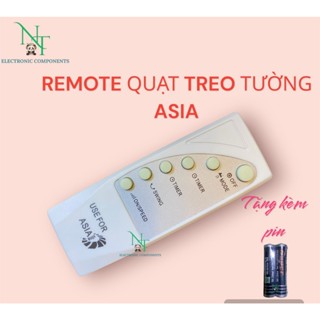 Remote điều khiển quạt treo tường ASIA mẫu cong hàng đẹp . Tặng kèm pin sử dụng