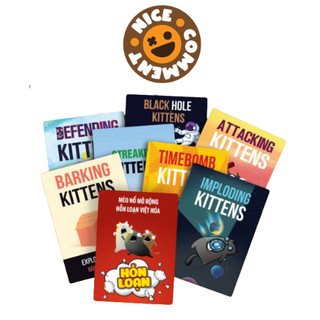 Combo Mèo Nổ - Full Bản Mèo Nổ Mở Rộng - Boardgame Exploding Kittens
