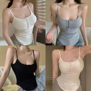 Áo hai dây phối cúc vạt bầu bigsize