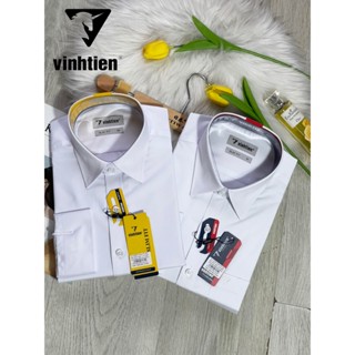 ÁO SƠ MI DÀI TAY MÀU SLIMFIT 360 VĨNH TIẾN TRẮNG