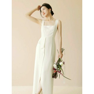 . Đầm cô dâu đi bàn, chụp ảnh kỉ yếu. Đầm tiệc trắng sang trọng.Váy dự tiệc dáng ôm vừa