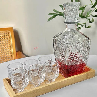 Bình kèm 6 ly thuỷ tinh bình sang chảnh