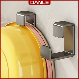 Móc treo thau chậu, treo rổ DANLE dán tường, chất liệu nhôm hàng không cao cấp, trọn đời không gỉ sét, tặng kèm keo dán
