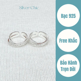  Nhẫn đôi bạc First Sight SILVER CHIC N17 bạc 925