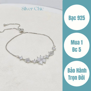  Vòng tay bạc cỏ 4 lá may mắn Serendipity SILVER CHIC LT20 bạc 925