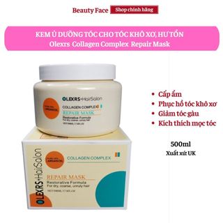 Kem ủ phục hồi tóc Olexrs Collagen 500ml, Ủ tóc siêu mượt chống gãy rụng