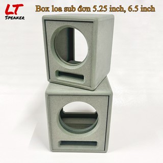 Box loa thô sub đơn 5.25 inch, 6.5 inch, 8 inch ống thông hơi gỗ MDF 12li LT Speaker