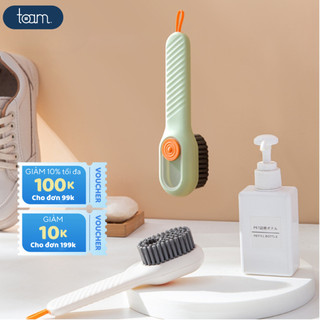 Bàn chải chà giày, giặt đồ TOAM đa năng 3in1 có ngăn chứa nước giặt, Bàn chải cọ rửa đa năng có móc treo