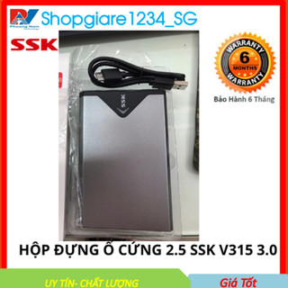 Hộp đựng ổ cứng HDD Box SSK 2.5 Sata She-v315(300)- Hỗ Trợ Lên Đến 5Gb - Chính Hãng 100% Full Box