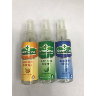 Dung dịch rửa tay khô Green Cross, chai 70ml dạng xịt