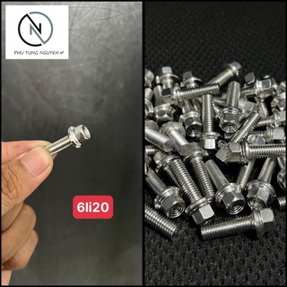 Ốc 6li20 trụ thái inox 304 gắn nhiều vị trí xe máy