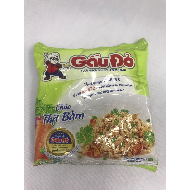 1 Gói Cháo Gấu Đỏ Thịt Bằm Gói 50G