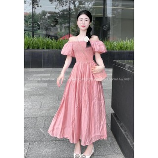 VÁY ĐŨI CHẠY CHUN THÂN TAY PHỒNG HOT - HÀNG CAO CẤP