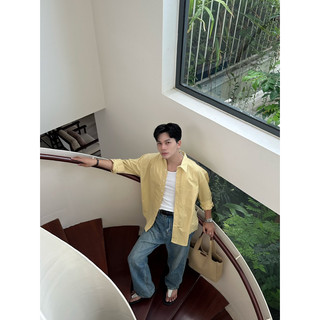 SƠ MI VÀNG ONDE BASIC FORM HÀN QUỐC