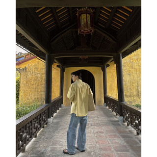 SƠ MI VÀNG ONDE BASIC FORM HÀN QUỐC