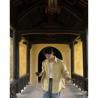 SƠ MI VÀNG ONDE BASIC FORM HÀN QUỐC
