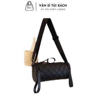Túi trống mini trần trám đeo chéo nữ size 24cm đi chơi cá tính thời trang hàn quốc