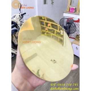 Gương cầu lồi bằng đồng kiểu trơn đường kính 17cm