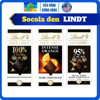 Kẹo Socola Đen Nguyên Chất Lindt - Socola thanh, giảm cân, ít đường, ăn kiêng