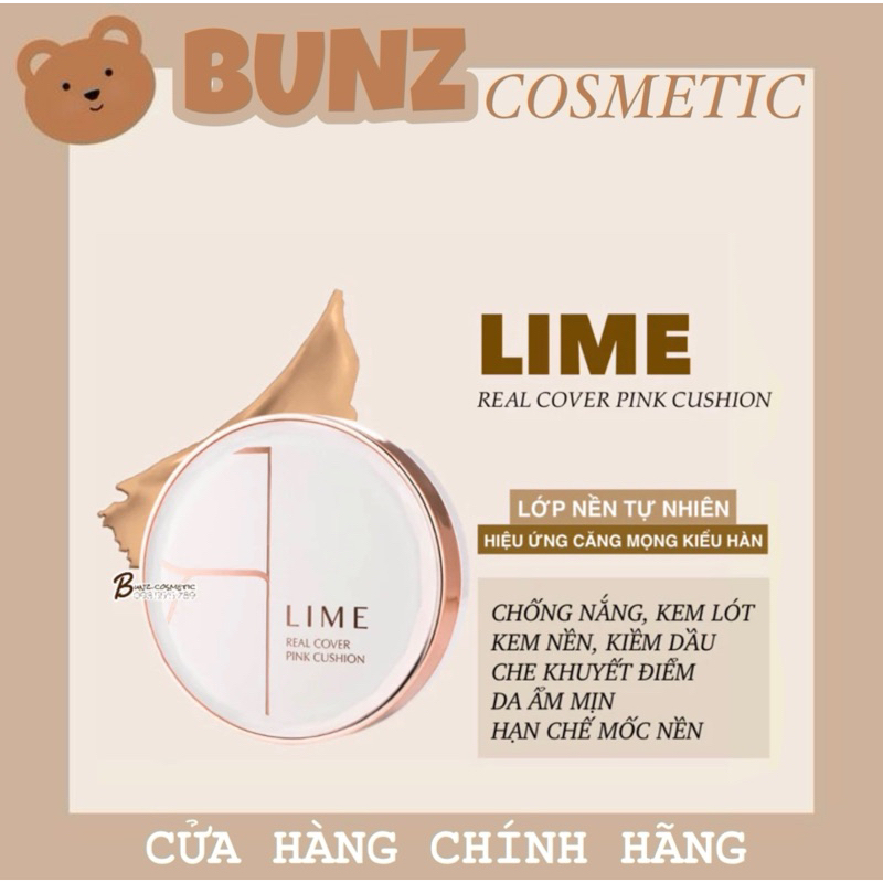 Phấn nước cushion Lime real cover pink