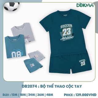 Bộ cộc tay thể thao bé trai 12-48m dokma