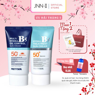 Kem chống nắng Prettyskin B5 Multi Hydra Treatment & Oil Control Sun Cream phục hồi da kiềm dầu SPF50+ PA++++ 50ml Jnn2