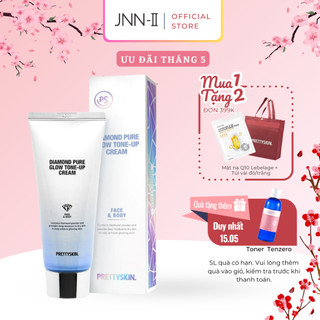 Kem nâng tone PrettySkin Diamond Tone-Up Cream dưỡng trắng da mặt và da body lót nâng tông trắng mịn 100ml | Jnn2.vn